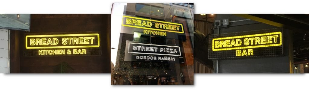 Bread Street / Street Pizza Signage