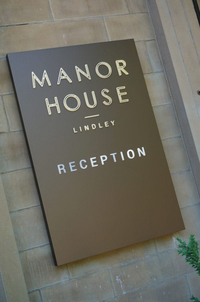 Manor Sign Restored Georgian Manor House given tasteful custom signage ...