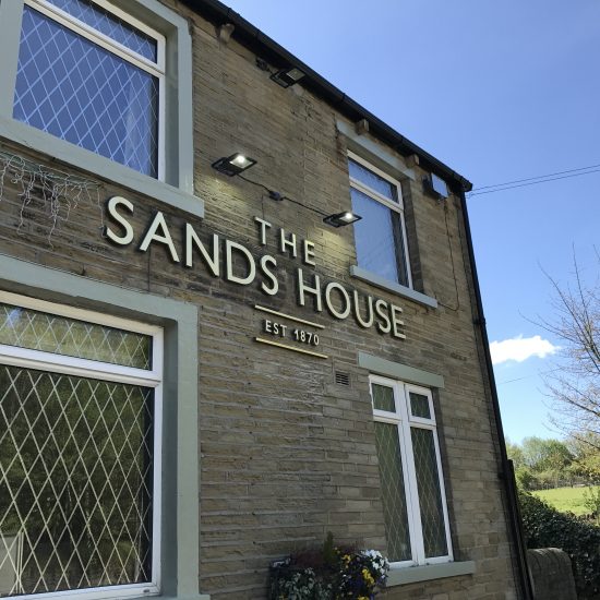The Sands House, Huddersfield - 3D Lettering Pub Sign